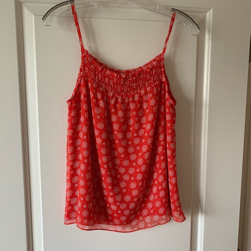 Sheer spaghetti strap tank cami